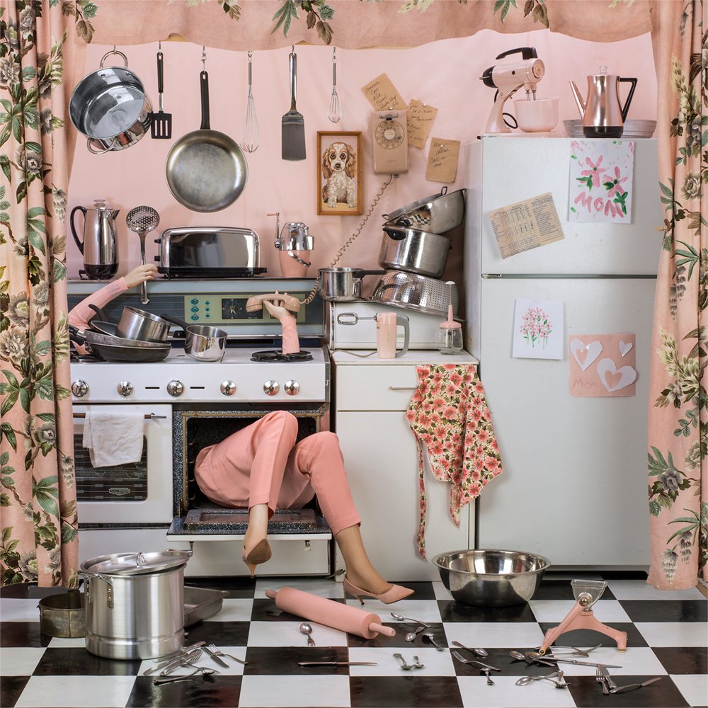 #PhotoOfTheWeek Patty Carroll, "Cooking the Goose," from the series, "Anonymous Women: Domestic Demise." Prints available through Schneider Gallery! #fineartphotography