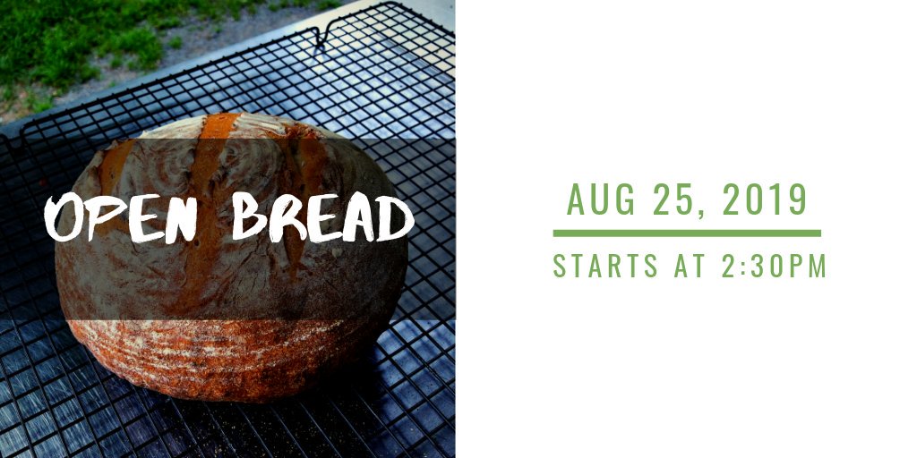 Come bake your bread with us! Please arrive no later than 2:30pm to join in the fun!

Full details at parkoven.ca/openbread 

#parkoven