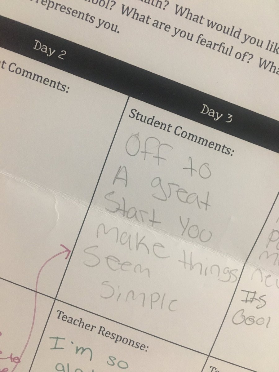 MsBLawson's tweet photo. Finishing my last responses to my students in their name tents. I’ve loved getting to know my students better through this activity from @saravdwerf &amp; it’s given me some much-needed assurance as a first year teacher. Here’s a few of my favorites.💛 https://t.co/W5vnjawrrg