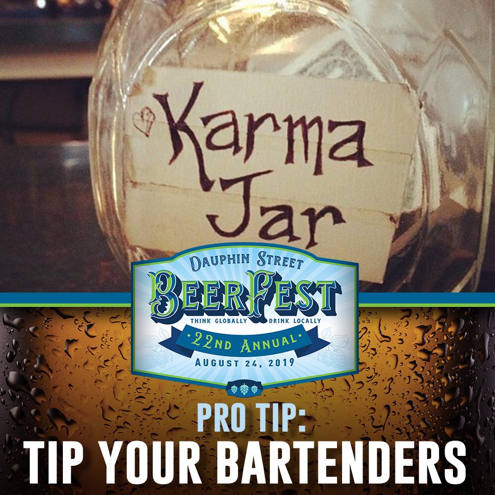 Tip your bartenders! 

#beerfestmobile #dsbf2019 #theyworkhardforthemoney