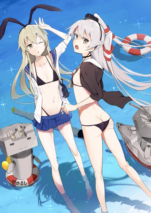 島風 天津風
#艦これ 
