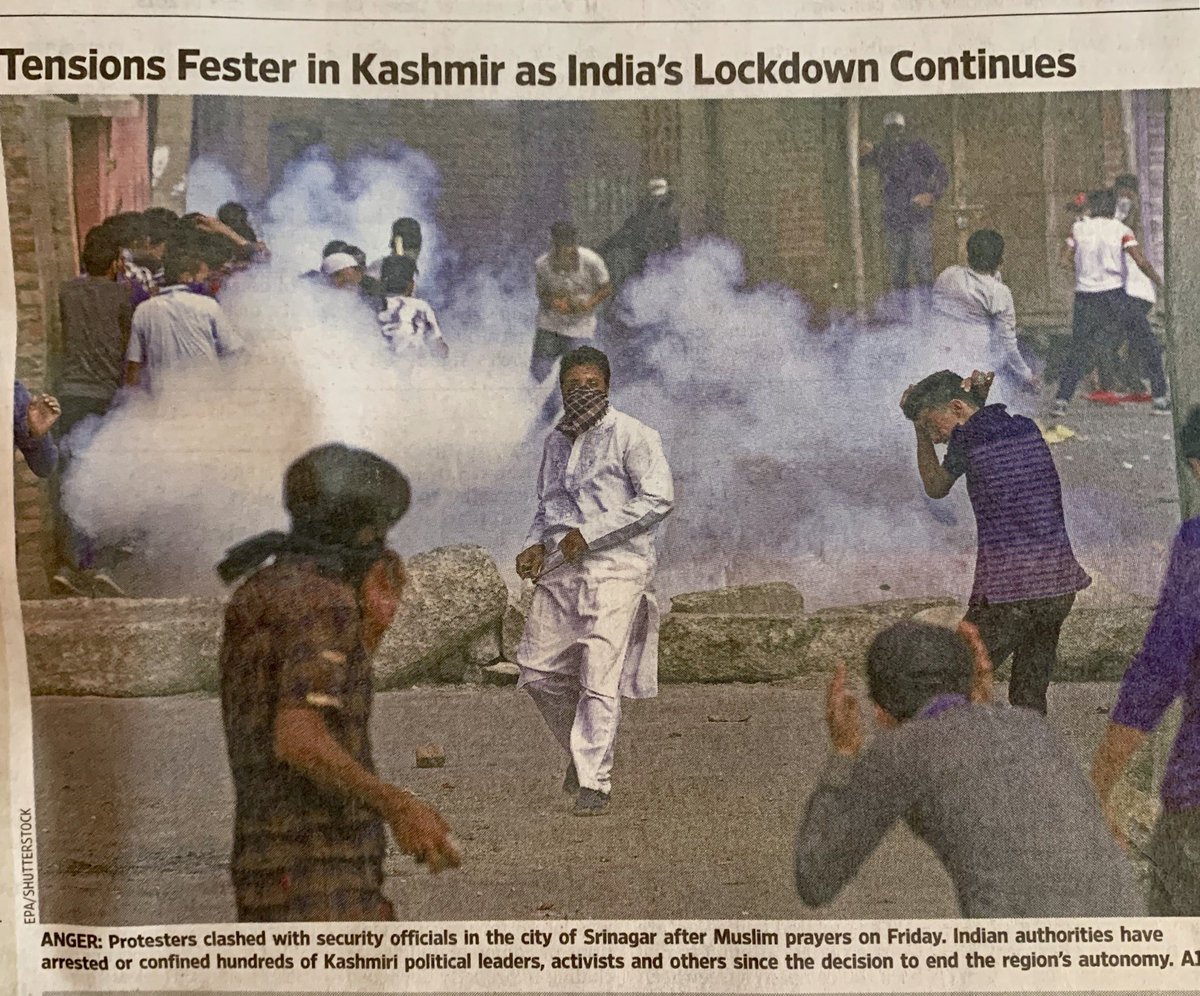 LodhiMaleeha's tweet photo. Picture on the front page of today’s Wall Street Journal https://t.co/7bUebBmZvX
