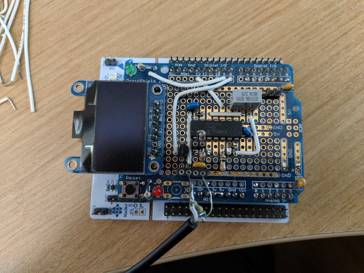 danak6jq's tweet image. #DSP used to be expensive and hard. @Arm CMSIS-DSP makes it trivial; high-performance #RTTY with tuning scope, also 1200-baud packet radio  @ST_World #STM32F4