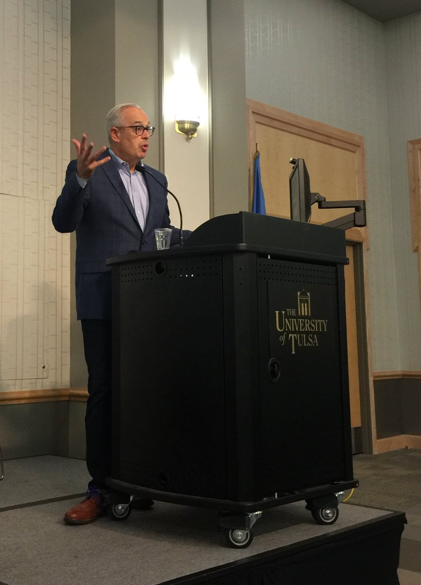 utulsa's tweet photo. How do you help veterans after they’ve struggled with mental illness? One solution is school. 

President Clancy spoke to the importance of veterans’ mental health during VA Mental Health Summit yesterday at TU. https://t.co/e94eoqDYxG https://t.co/cyHhnStWR6