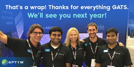 OptymLE's tweet photo. #GATS all folks! Thanks for visiting us and checking out #OptymHaul.

RT with some of your favorite #SWAG!! https://t.co/6JEPLhYVin