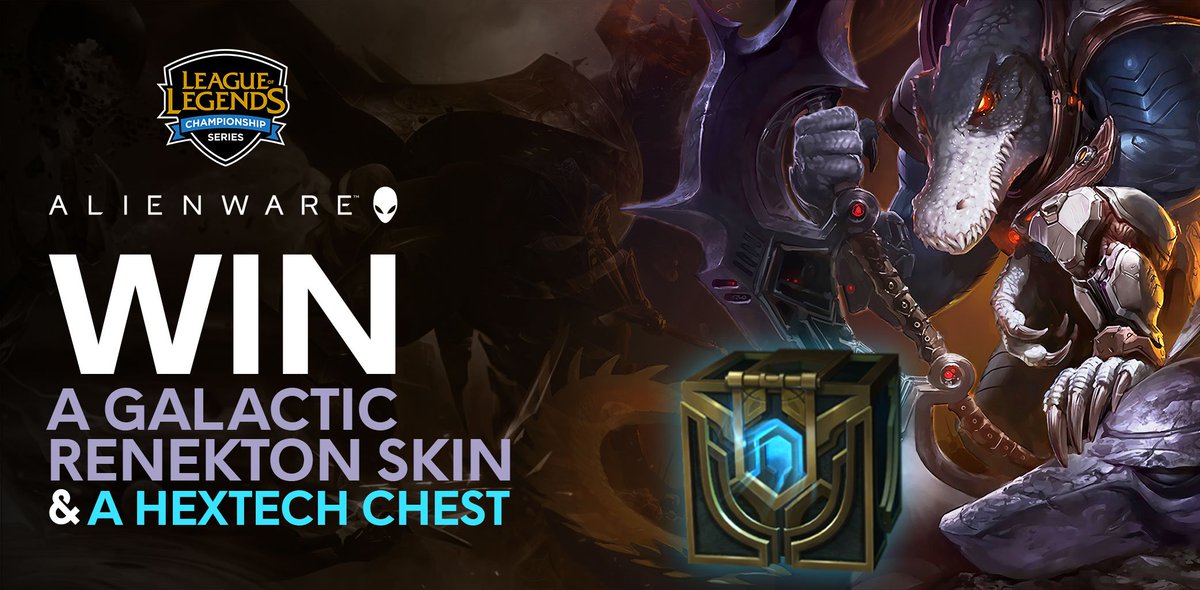Alienware All This Lcsfinals Goodness Has Got Us Feelin Generous We Ve Unlocked The Legacy Vault To Give Away A Limited Number Of Legacy Galactic Renekton Skins And A Bunch Of