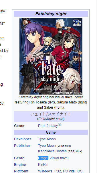 Seikirin As Much As I M Baiting I M Far From Being Wrong Fate Stay Night Is The Original Source Material For Everything Fate Including Fate Zero Which Came After It Regardless Of