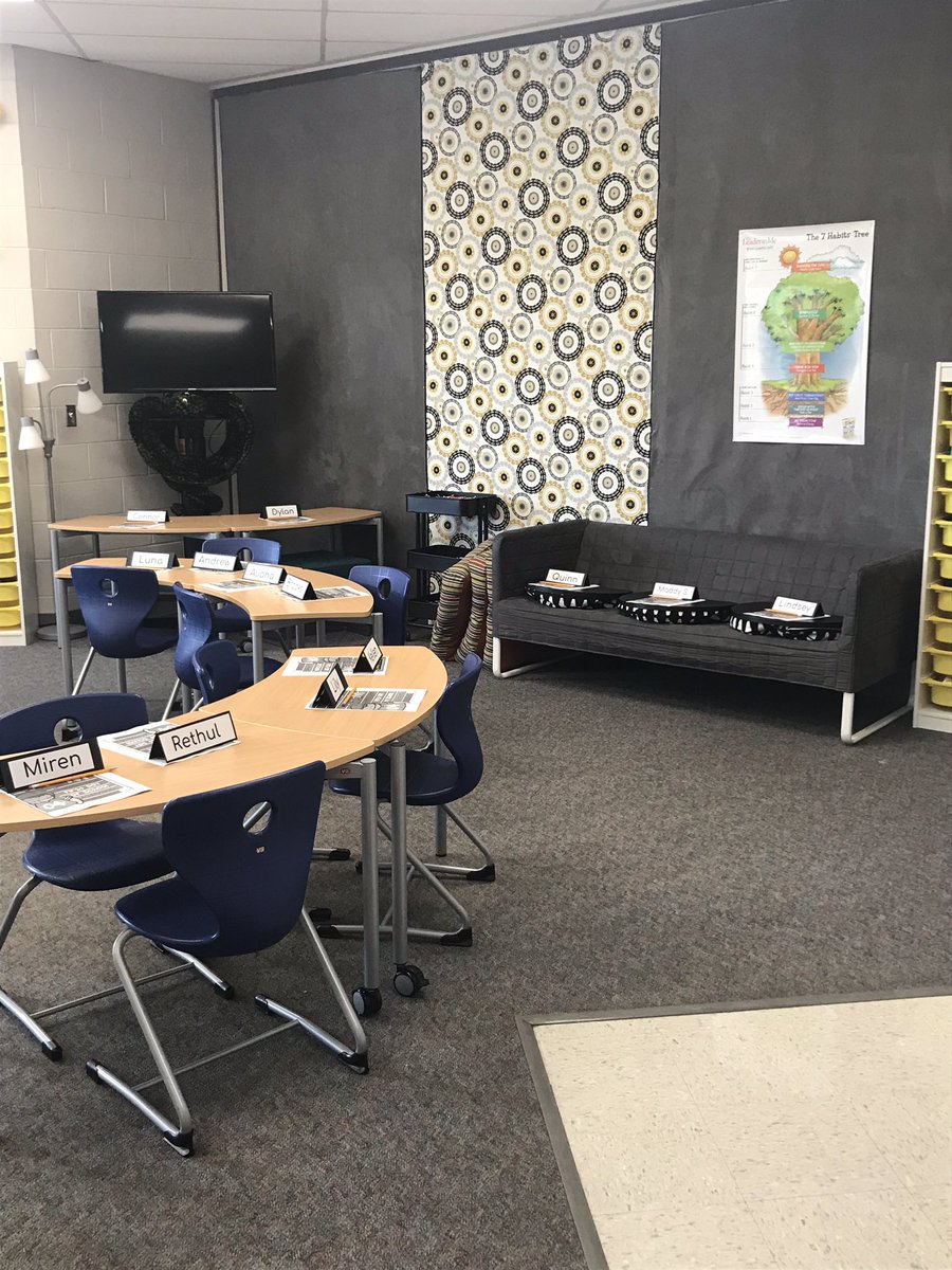 ksjogie's tweet photo. Ready for laughter to fill our learning space! Can’t wait! #wmlearn #saslearningspaces https://t.co/uaXQTw6Ozq
