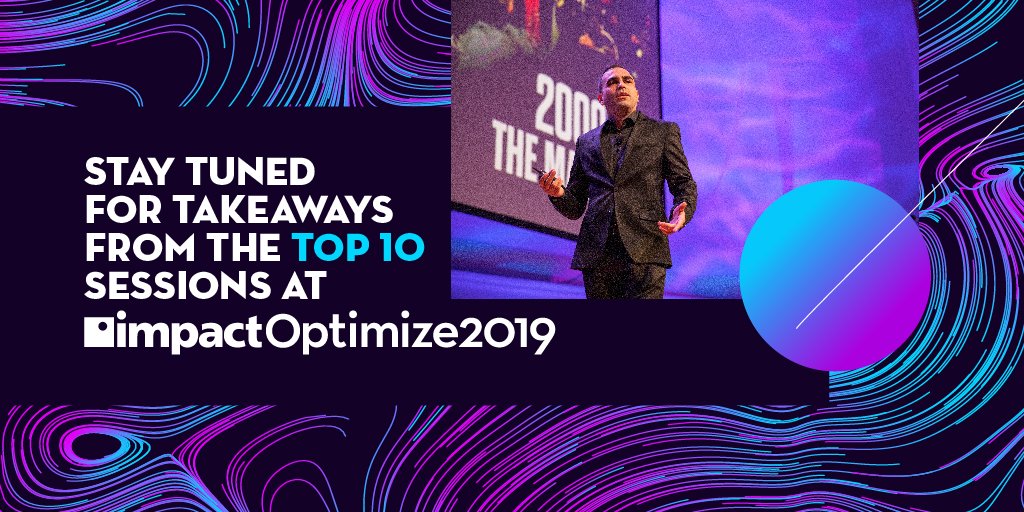 ImpactOptimize's tweet photo. Stay tuned to our Twitter feed for insights from the top 10 session at #ImpactOptimize2019! https://t.co/jW9m8uxWwM