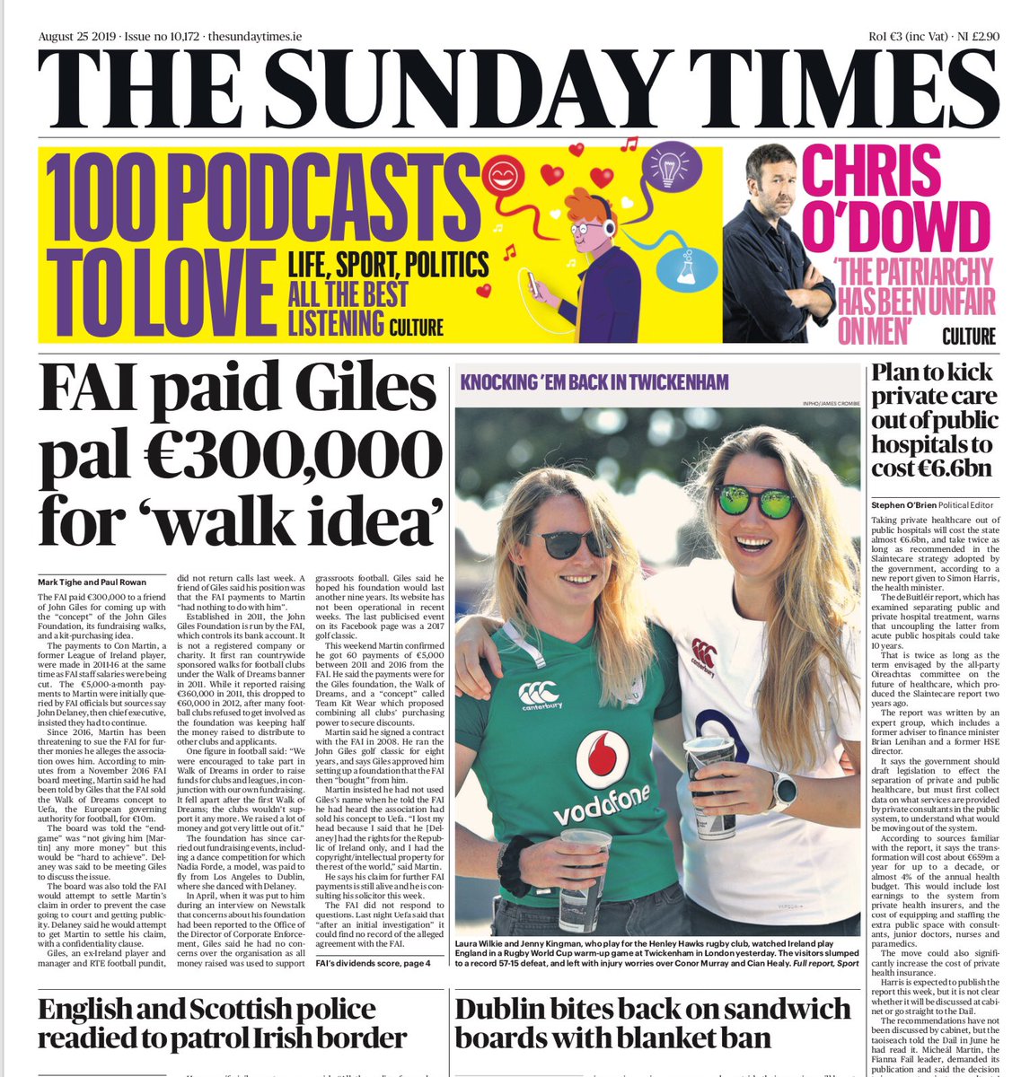 Of all the money the FAI have wasted, paying Nadia Forde to fly back to  Ireland to dance with John Delaney is the most bizarre. Is there any end to  the utter