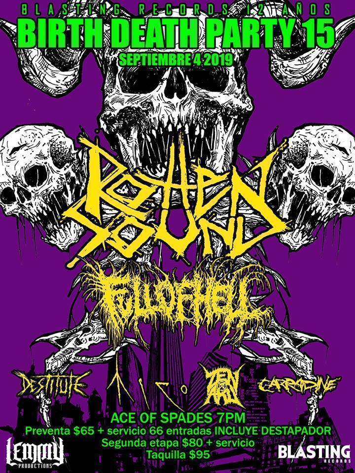 ColoniaRec's tweet image. Blasting Records Store y Lemmy Productions presentan Birth Death Party el próximo 4 de septiembre , celebrando los 12 años de blasting records. 

Presentaciones de
#FullOfHell #Destitute #Carradine #Zenaku #Mico 
Ace of Spades Club