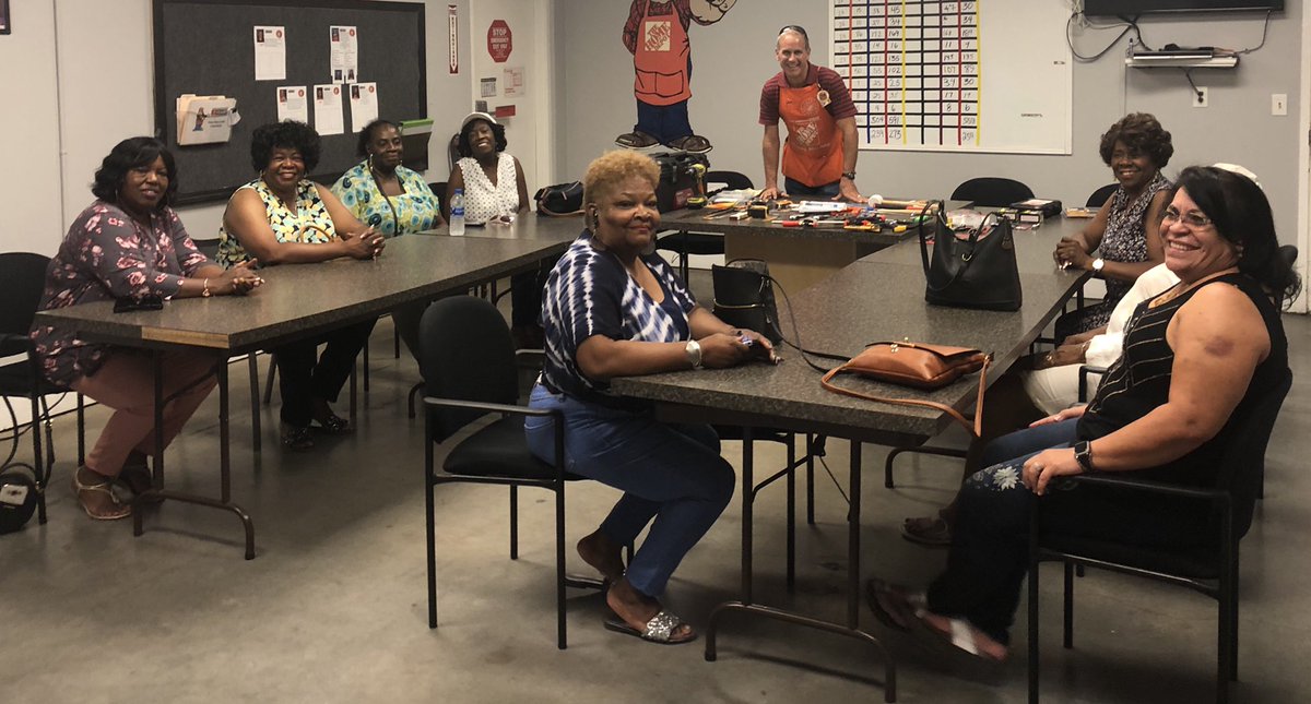 Great 1st class tonight for a local widow support group in NCharleston,SC @ #1103. 16 attended and are very serious about “taking back” their homes 🏡. They are also very interested in the DIH Clinics. September’s class is on bug control and weatherizing your home! #LeadingTheWay