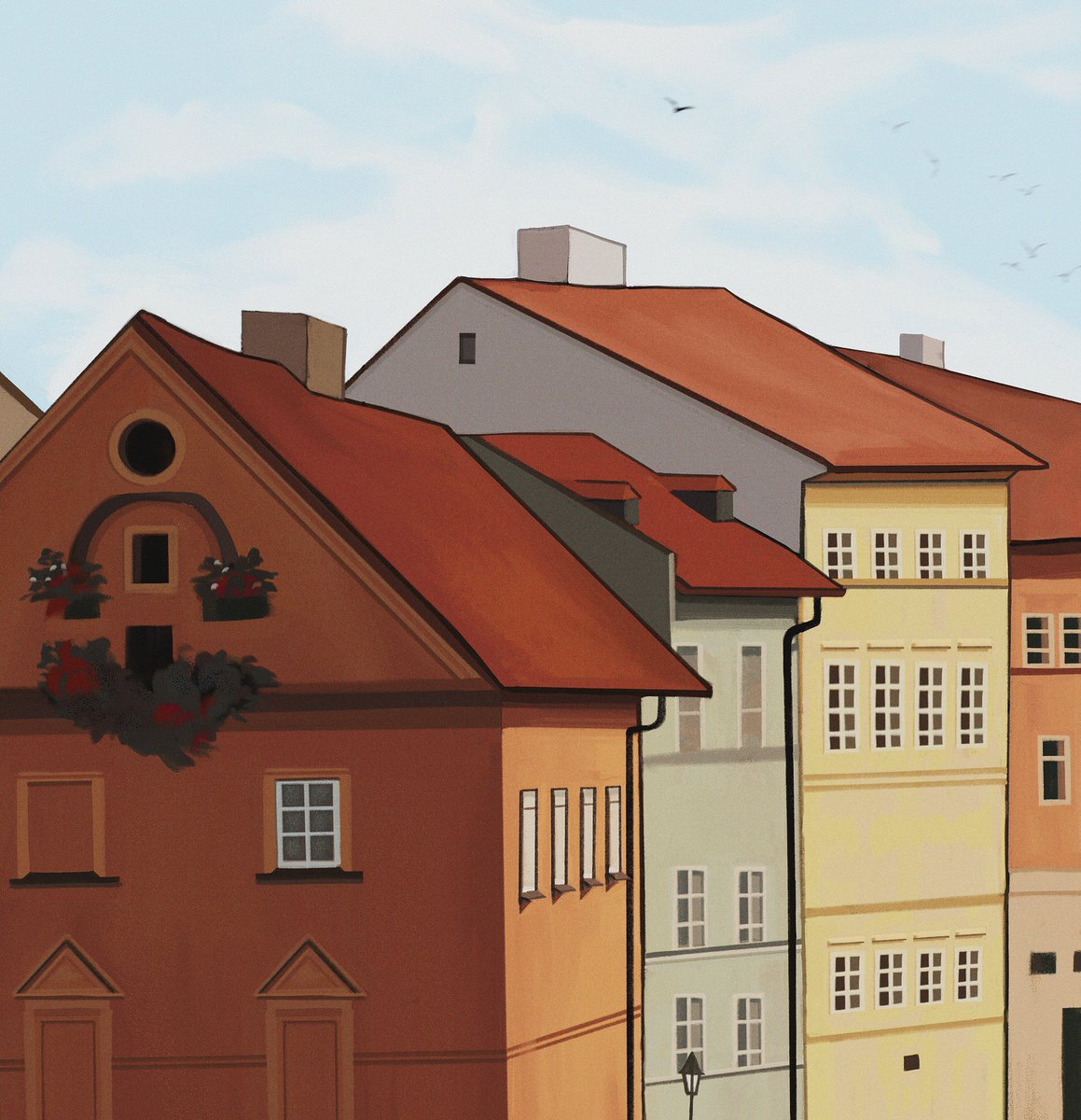 I’m dreaming of moving out in a van and traveling the world 24/7 #art #painting #backgroundart #procreate