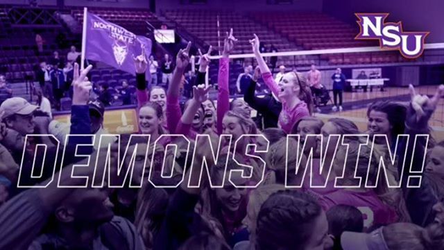 NSUDemonsVB's tweet photo. 🤘😈🏐 #demonswin #nsuvb #volleyball #ncaavb #nsula #forkem #demons https://t.co/qGR0ifQ1B9 https://t.co/KnYrvPCsGE
