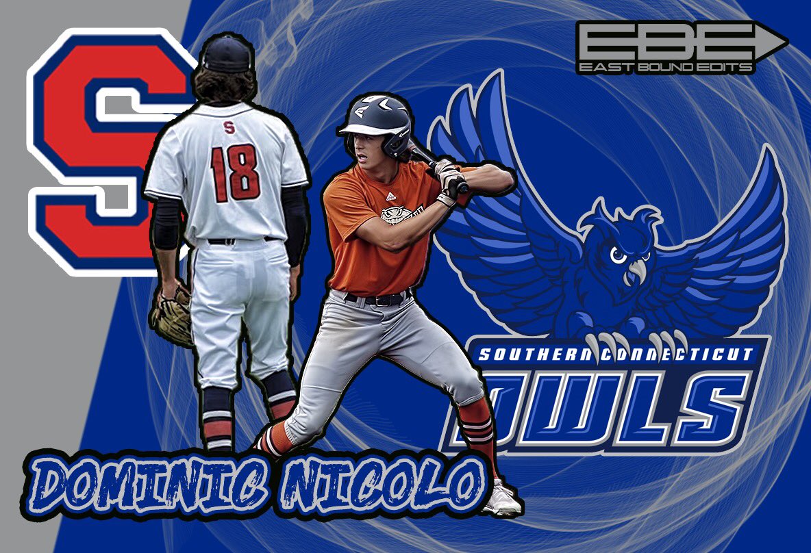 Good Luck to multi sport Athlete Dom Nicolo as he reports to Southern Conn .