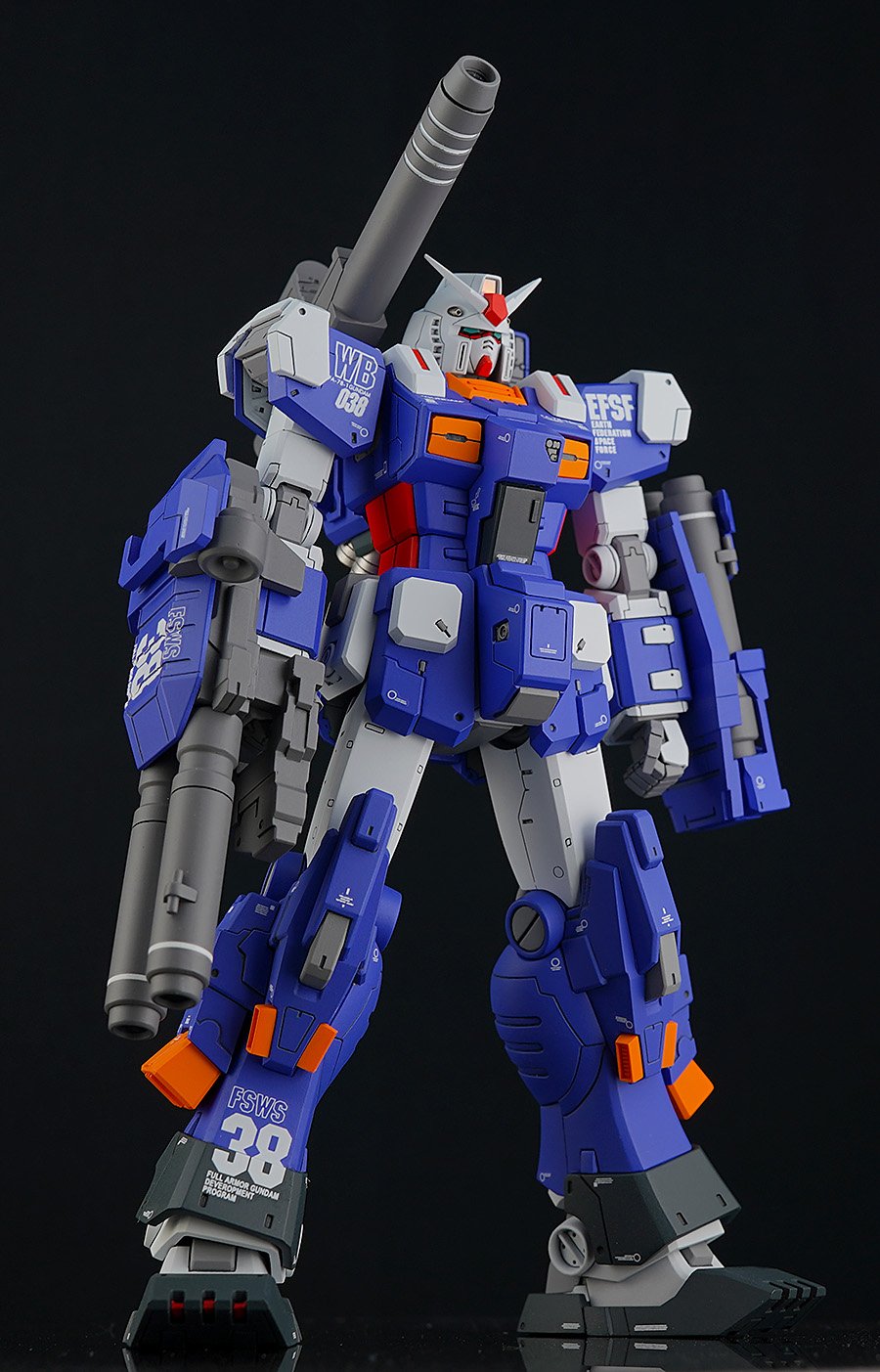 Amazon.co.jp: MG 1/100 フルアーマーガンダム （ブルーカラー