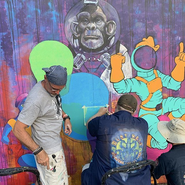 RustBeltMonster's tweet photo. The sun is starting to let up...finally. #urbanscrawl #rustbeltmonstercollective #rustbeltmonster #art #mural https://t.co/i2dNutUGAr