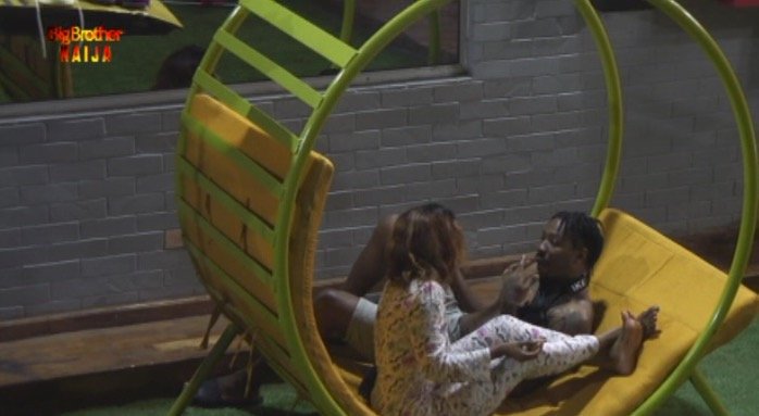 Litttlesaint's tweet photo. Mercy: He said if I leave he'll leave with me.
Diane and Elo: But that's romantic naa.

Gosh! Dumbness Issa disease. 😥 #BBNaija https://t.co/eRF8ztBP5i
