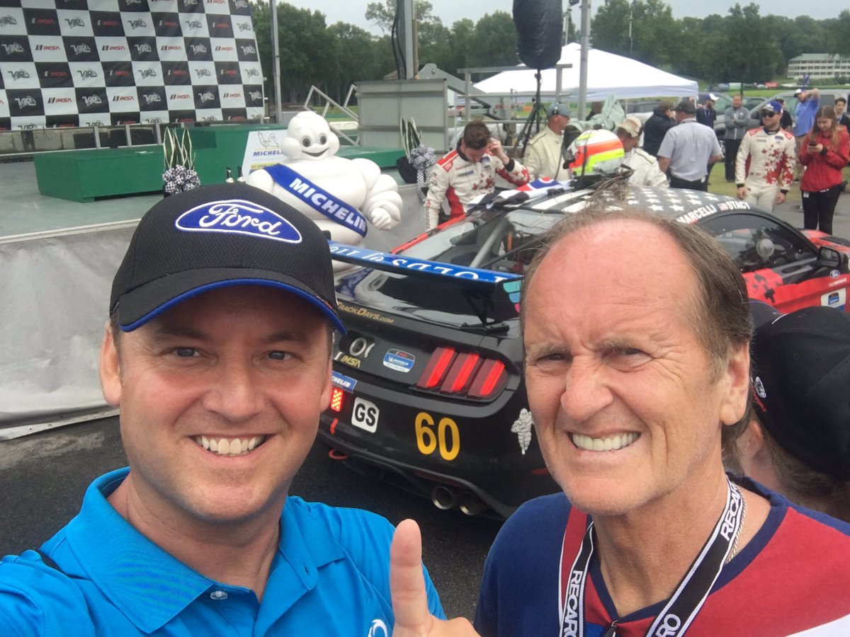 Amburgey17's tweet photo. @Yates_Doug @VIRNow @FordPerformance @KyleMarcelli @NateStacyRacing @KohR_MS @roushyates @IMSA CONGRATS !!! Was AWESOME to see it in person!!!  Thank you @KyleMarcelli @NateStacyRacing for your time!  1st time for dad and I @imsa race and 1st time @VIRNow and to see our favorite win!! #FordCorral #Incredible https://t.co/UThSRwOc3p