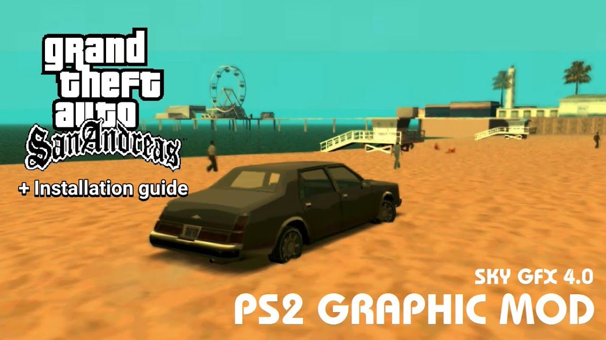 SkyGfx PS2 Graphics for PC for GTA San Andreas