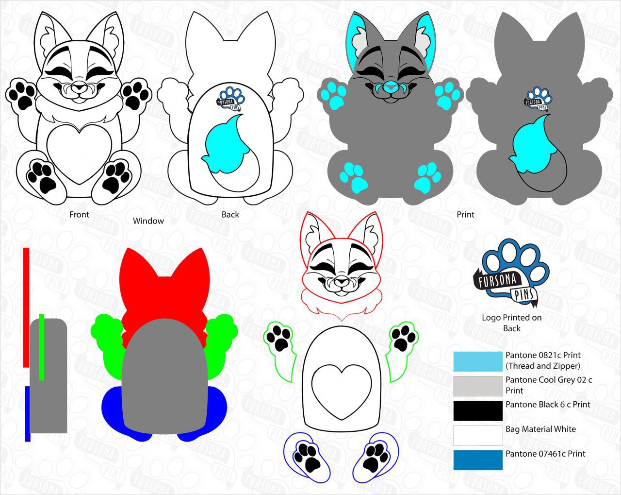 Furry ita online bag