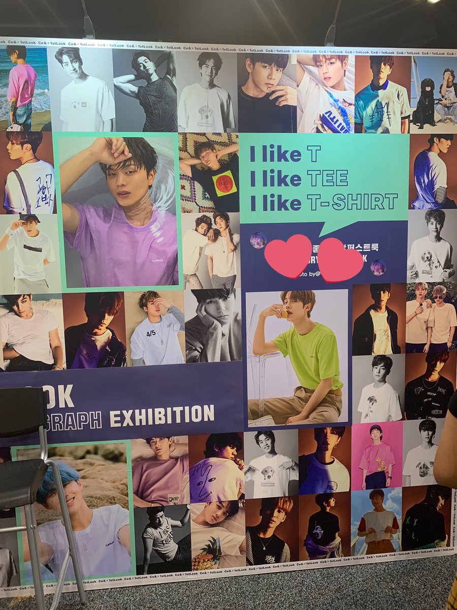 TinaTulip22's tweet photo. Look at #KimDonghyun on the #ceand x @1stlookofficial photo wall at #KCON19LA! Our visual has one of the largest photos! #AB6IX #김동현 #씨이앤  #퍼스트룩 #에이비식스 https://t.co/mfIe6aeP5C