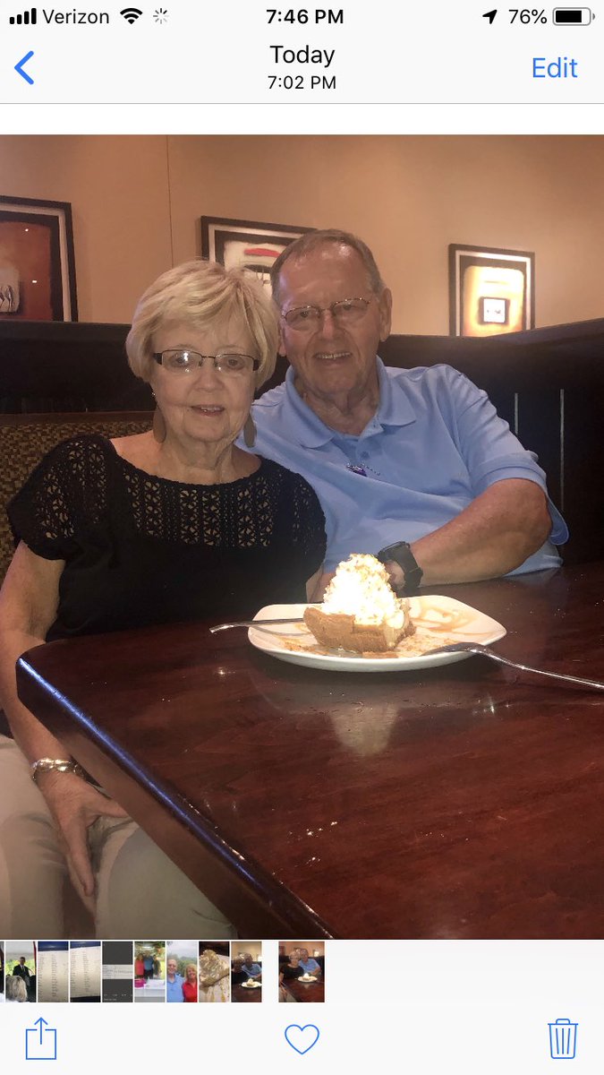 Awesome dinner date with Tamera. Our 51st Anniversary Celebration at Firebird’s. Let’s keep this party going. God has blessed us beyond measure.