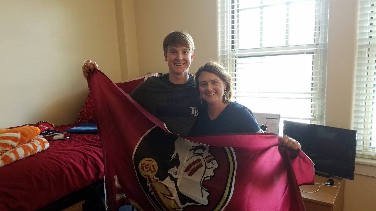 michaelpcorley's tweet photo. Another 4 years investing in FSU. Proud of you @cooper_corley ! Have a great freshman year. (That's his Mom in the picture..not his sister) https://t.co/hyqA0h2WgQ