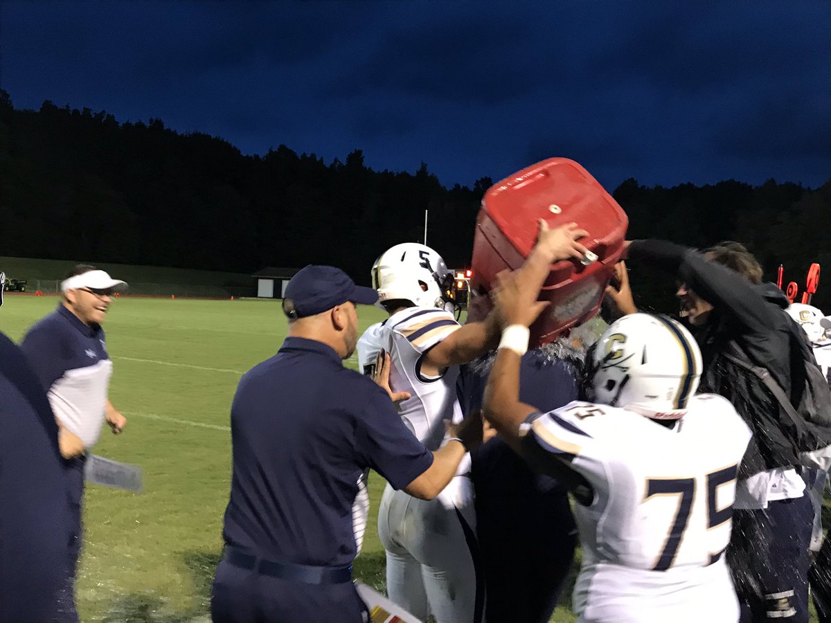 CHS_Cavs's tweet photo. Congratulations @CuttyFootball and @Coach_Kavy on 1st career Cavalier victory! #BeTheChange #GreatToBeACavalier #RiseAsOne https://t.co/CExbfTiRyk