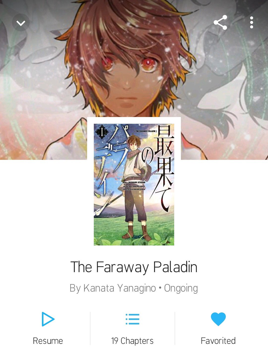 Latest chapter of the manga the faraway paladin has some major