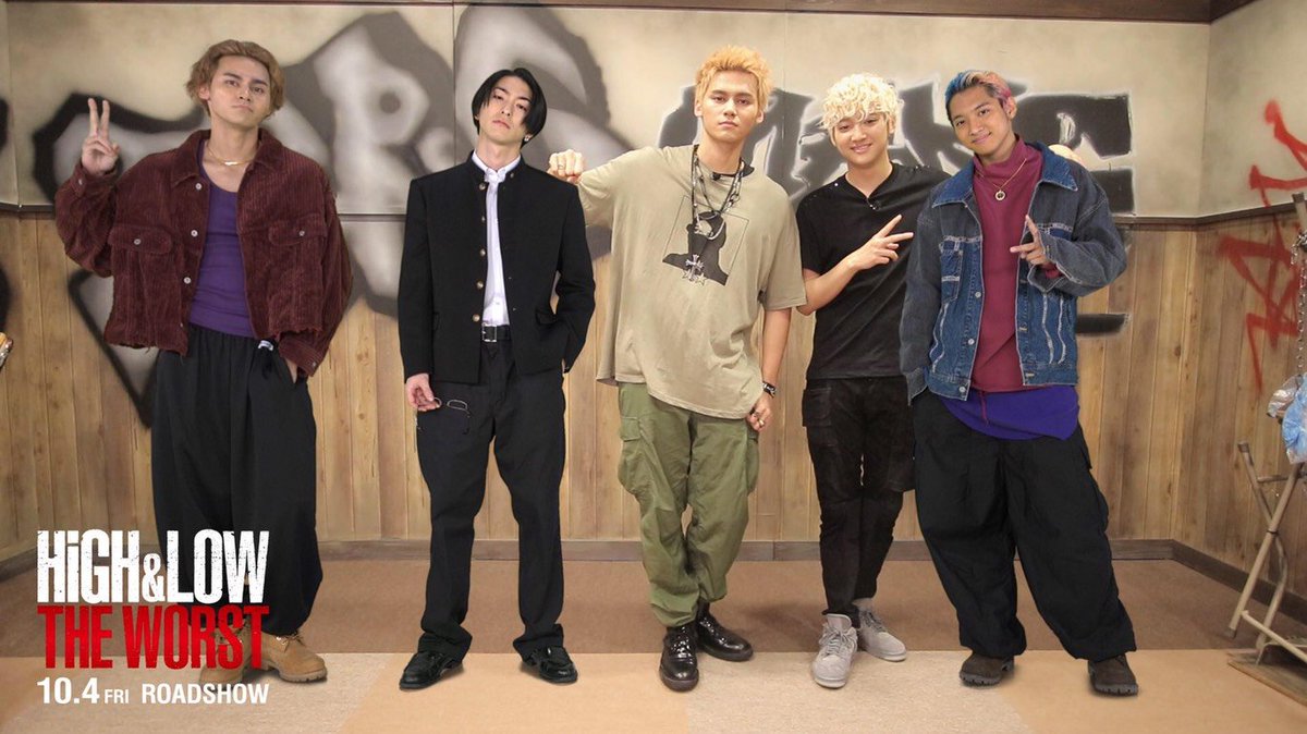HltwPol's tweet photo. 超☆汐留パラダイス！-2019SUMMER-
『HiGH&amp;LOW THE WORST』特別ブースは
本日が最終日‼️‼️
AR写真撮影キャンペーンも行ってますので🤞🤣
ぜひ、お越しください🗽
ここでブースに来場されたキャストをご紹介③🎉

#鬼邪高校 
#龍
#鈴木昂秀 
#芝マン
#辻
#HiGH_LOW_THE_WORST 
#HI_AX_LAND https://t.co/2TtcZI66XK