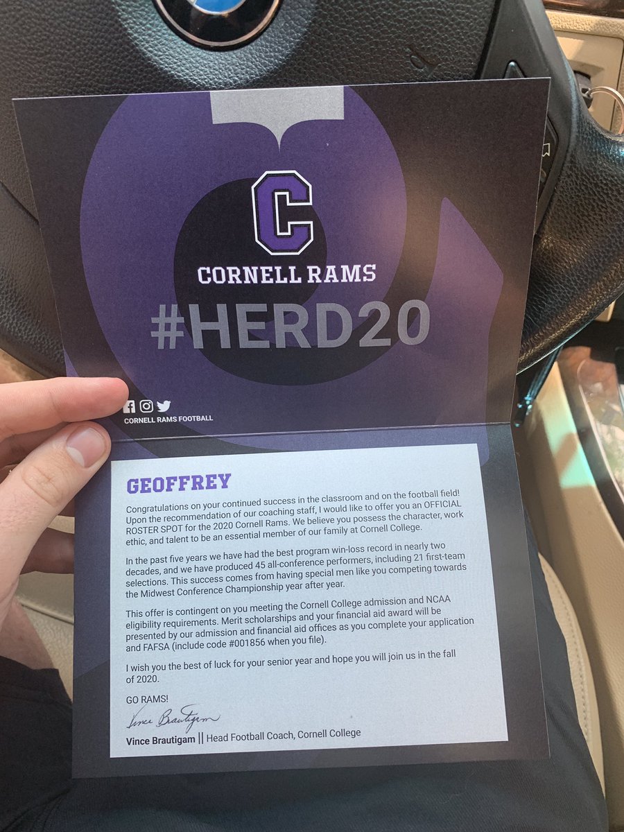 geoffreybanban's tweet photo. Blessed to receive my first offer from Cornell #HERD20
@alexander_chop @CoachOBrien https://t.co/fUkHfUrEXz