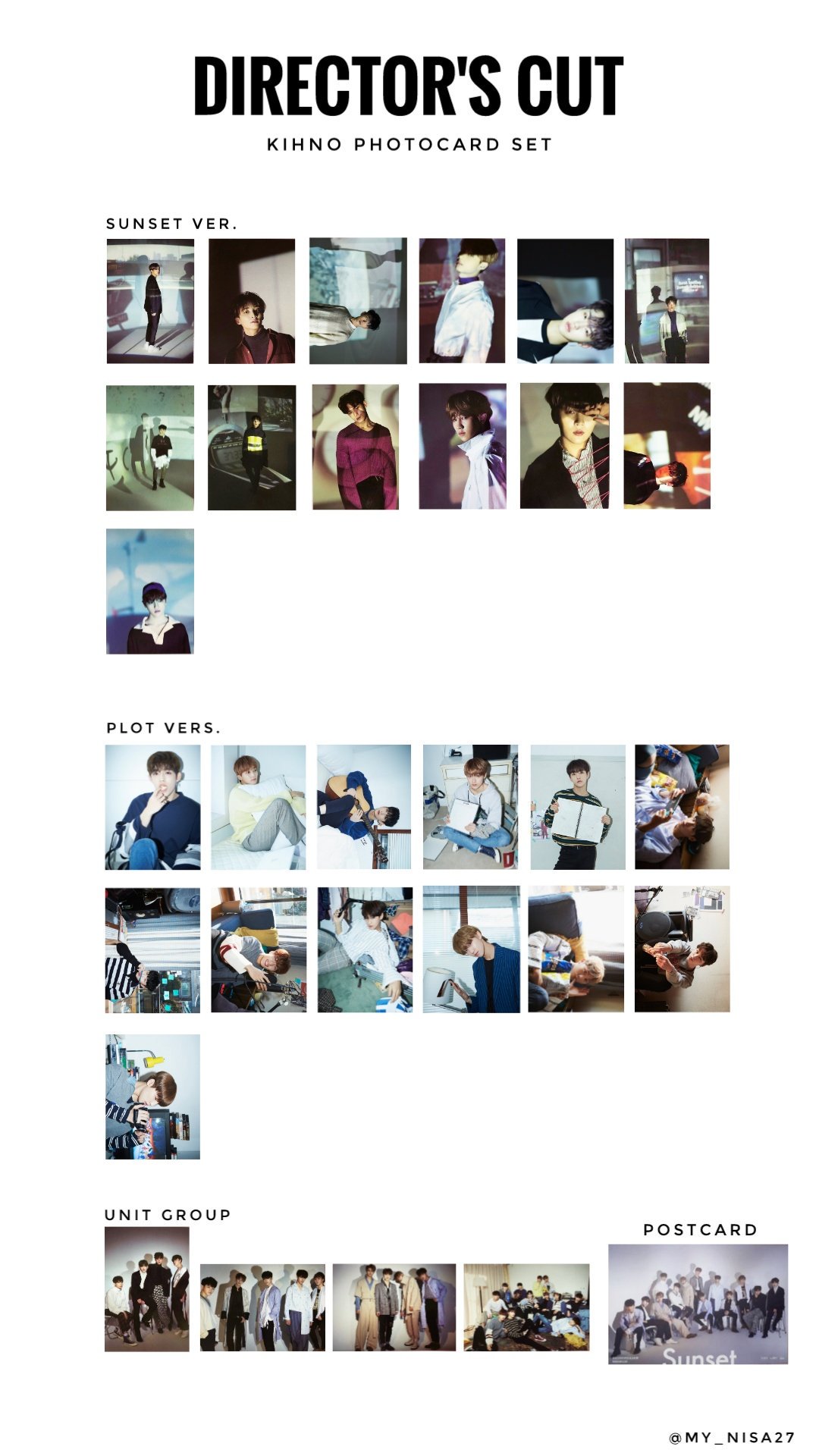 SEVENTEEN DIRECTOR'S CUT キノ KIHNO フォトカード