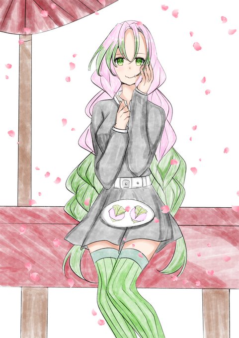 シエロ@スケブ募集してます。さんがTwitterに投稿した甘露寺蜜璃(鬼滅の刃)のイラスト。