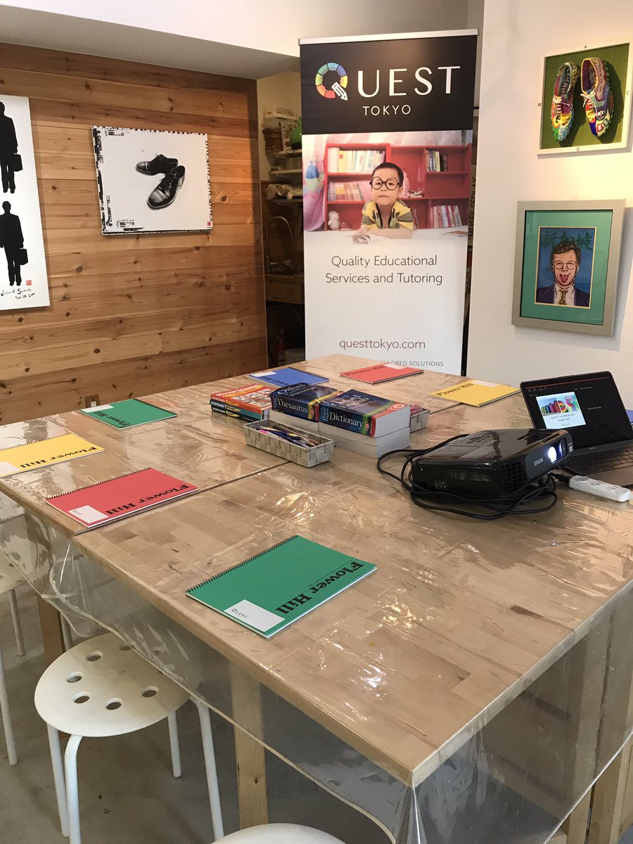 QUESTTokyoKK's tweet photo. All ready for our final QUEST Summer Program this week. ‘Head Start’ begins tomorrow, gently preparing the children to return to school. Lots of thinking and fun planned. 

#questtokyo #questsummer2019 #summerfunforkids https://t.co/CtOi8mrgbj