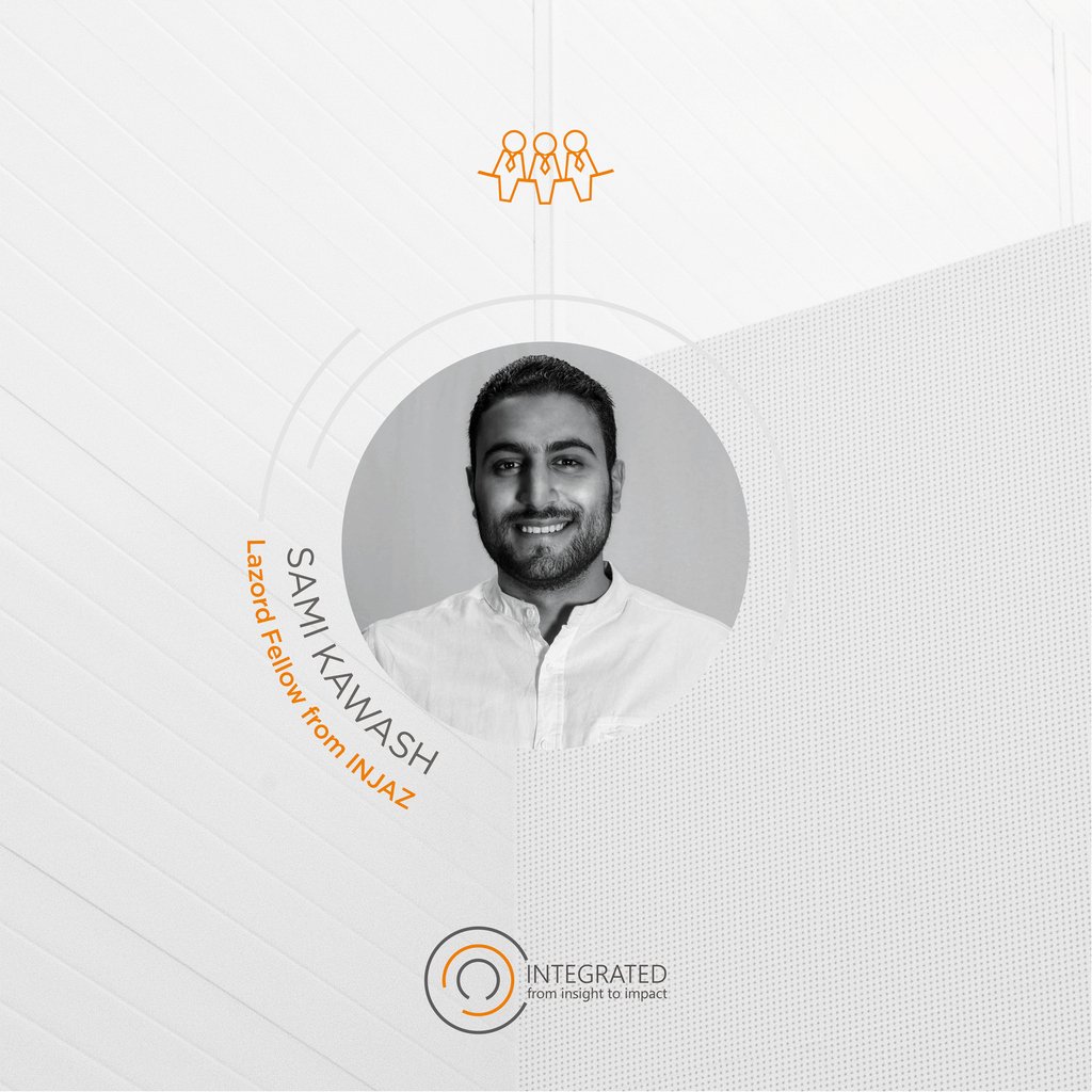 IntegratedIntl's tweet photo. Sami Kawash is an INJAZ Lazord Fellow, a program designed to create responsible civic leaders by honing their leadership skills while working in the development field. He is spending a year working with INTEGRATED on a variety of projects. #integratedintl https://t.co/v9AGdBXiDt