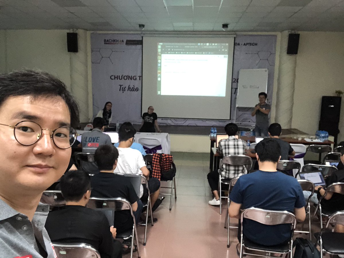 ianychoi's tweet photo. @knelson92 @OpenStack @IldikoVancsa #OpenStackUpstreamInstitute - the day after #Hanoi #OpenInfraDaysVietnam 2019 has been just started by @dangtrinhnt ‘s introduction to Ildiko and Kendall :) https://t.co/c5pGR05HMV