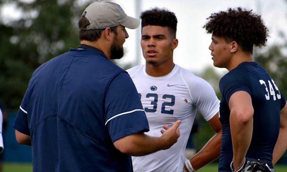 levar_strange's tweet photo. Congratulations and enjoy it my guy! 5 ⭐️ @BrentonStrange You’re more like a brother than a cousin! You inspired me to get back on the field! Penn State is blessed to have you and I know the feeling is mutual.. #StudentAthlete #Outwork #Elite #PSU  @TylerBowen @FBCapitolOfNC https://t.co/nKIvpjNgwH