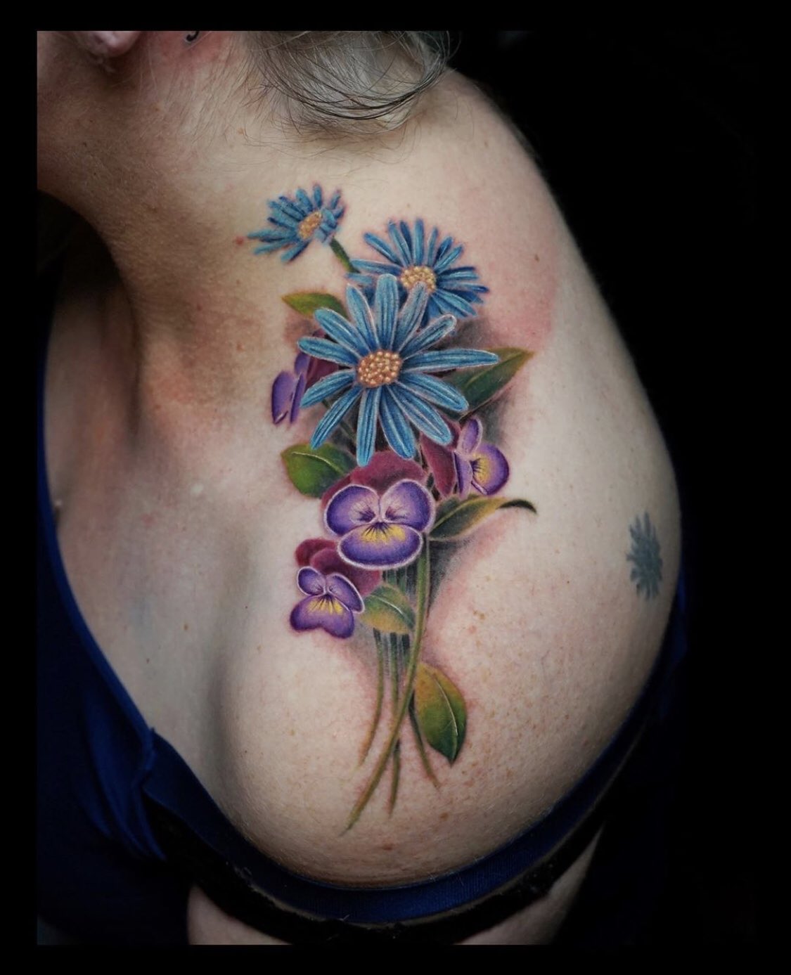 Morning Glories by Kylee at Rt 66 Fine Line in Abq NM  rtattoos