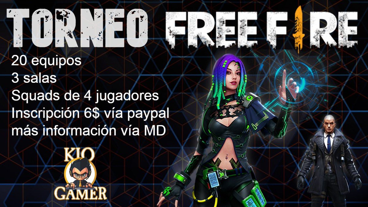 Torneo de #FreeFire 
Interesados, más información al MD

El torneo se realizará el Sábado 7 de Septiembre.
<a href="/freefirelatino/">Garena Free Fire LATAM</a> <a href="/FreeFireES/">FreeFireES</a> @RTS_Agency <a href="/TorneosFree/">Torneos Free Fire Colombia</a> <a href="/FreeFireLA/">Free Fire Community 🐰✨</a> <a href="/LVPlatam/">LVPlatam</a> <a href="/Esports_vVv/">vVvEsports</a> <a href="/R3_Esport/">R3 ESPORT</a> @KioYTOficial