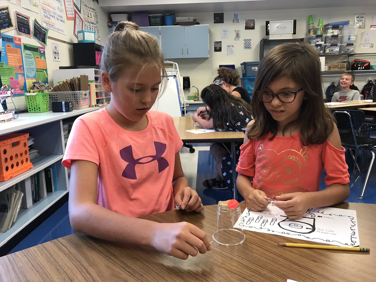 hancockc513's tweet photo. First STEM activity of the year. Can you save Fred? @FawnArea https://t.co/17XMkUnOvB