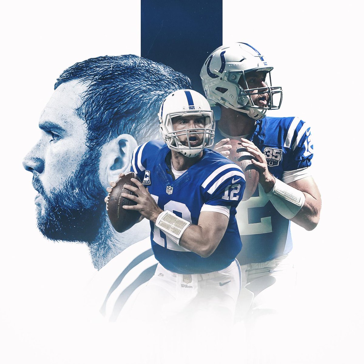 NFL's tweet photo. 23,671 pass yards. 171 pass TD. 4x Pro Bowler. 2018 Comeback Player of the Year.

Congrats on an incredible career, Andrew Luck. https://t.co/OqIEdKbKkH