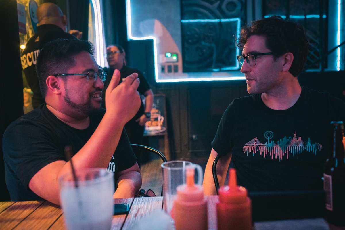 alexiscollado's tweet photo. The night before UX+, I took @asianxjay and @MostlyCogent out for some food and drinks. Was so lucky to listen in on amazing conversations on the bamboo ceiling, companies to join in the Bay area, and design culture in the top tech companies. Thank you for the friendship! #uxplus https://t.co/RZVRHacZsT