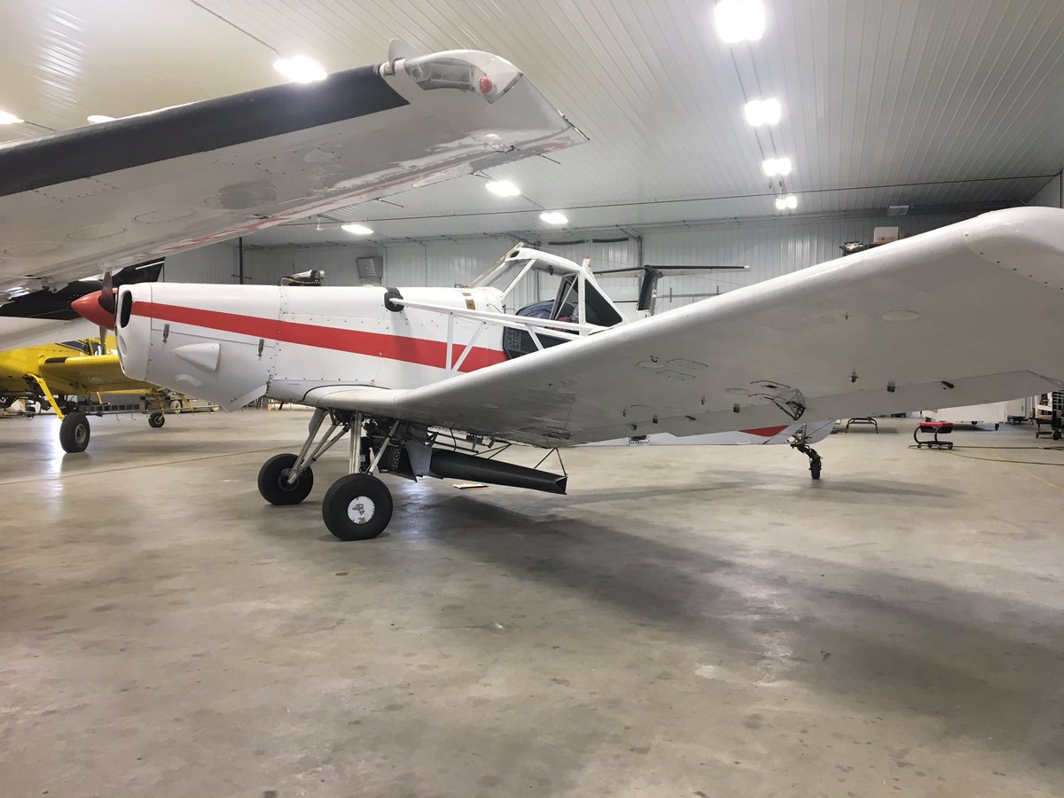 AircraftFlon's tweet photo. @Agpilot57 I couple pics of the finished product. We are excited to see it go to work! 

#Spray2019 #AvGeek #AME #PawneesAreCool https://t.co/A1fC8vJXrn
