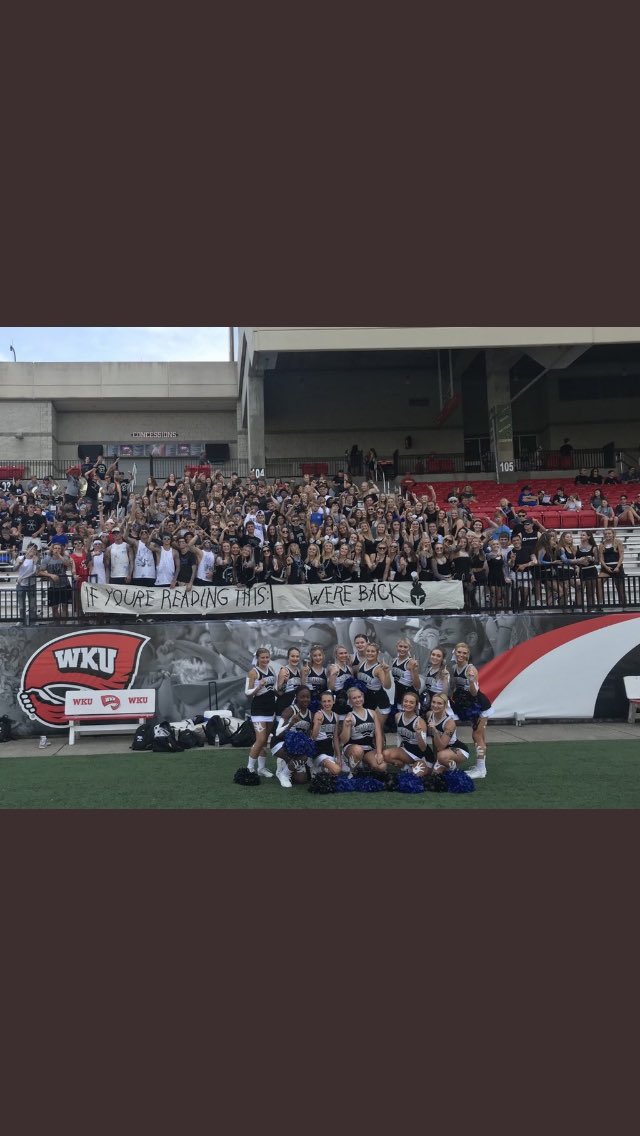 BestKYSections's tweet photo. South Warren making WKU look like their home stadium 👀👀 👀 We will be keeping a close eye on “The Hammer” so keep showing out! https://t.co/G0AGpkKVq7