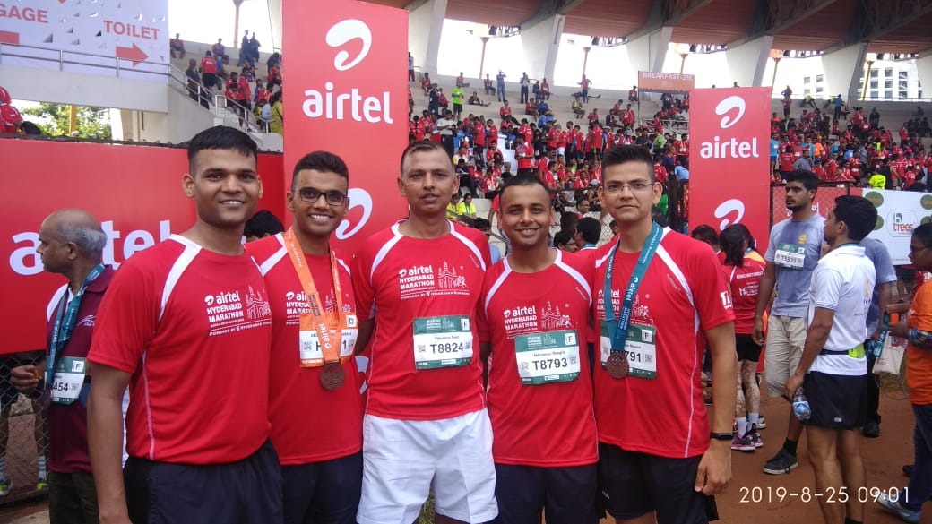 The Airtel Marathon also saw the participation of as many as 329 officers, staff and their family members including senior faculty working at the Academy. All of them participated with great enthusiasm.