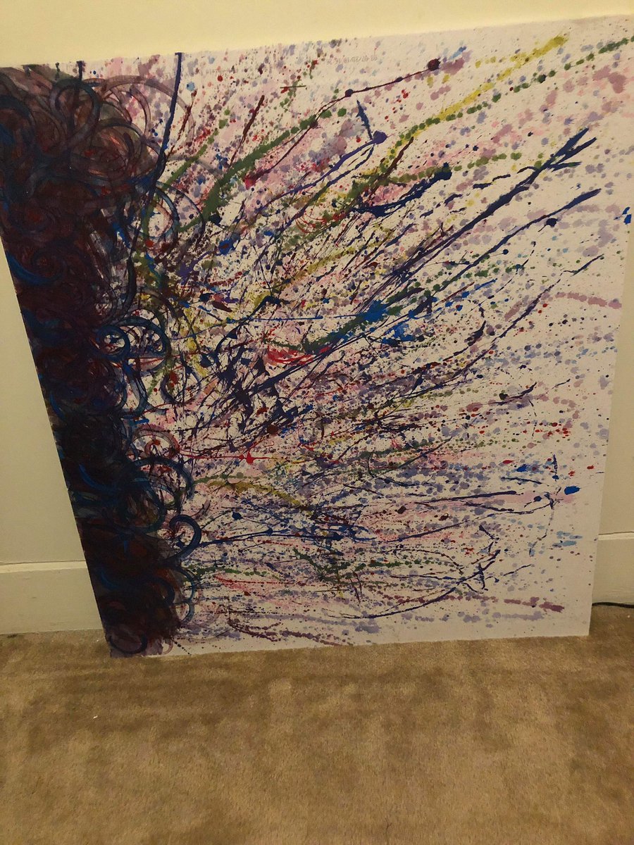mismelymel's tweet photo. Oh ya know just doing a little painting today. https://t.co/Ip1IJg2Rdg