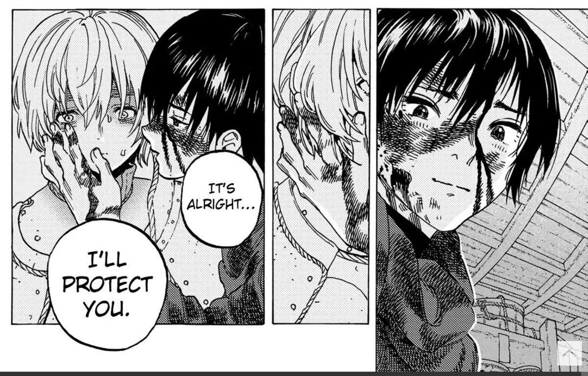 i disliked kahak as a character just as much as anyone when he made his appearance in To Your Eternity, but boy if "doting, blood-soaked house-husband" isn't the best kind of character growth imo