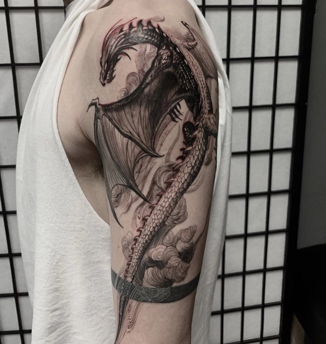Tattoo uploaded by Sara Rose  Gothic dragon  Tattoodo