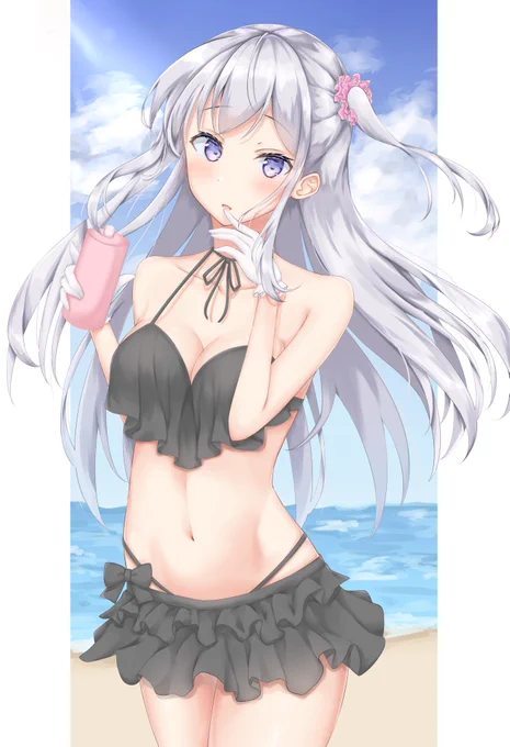 夏っぽいイラスト描いてなかったので! 